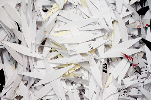 shredded paper